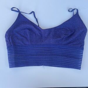 Purple Cropped Tank Top